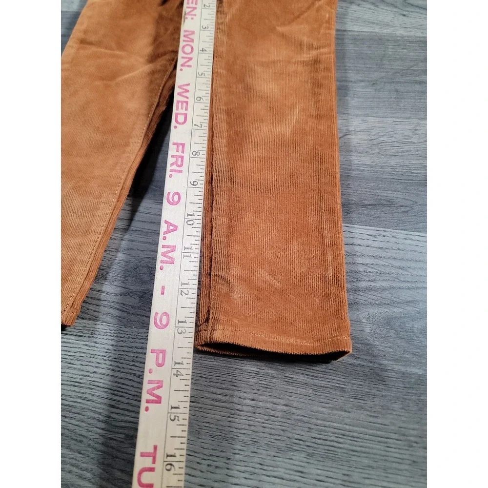 Baby Gap Corduroy Pants Size 3T Aztec Brown Skinny Fit High Stretch Girls NWT